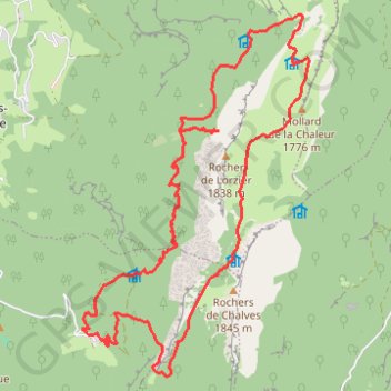 Itinéraire justin - Hurtiere Chartreuse, distance, dénivelé, altitude, carte, profil, trace GPS