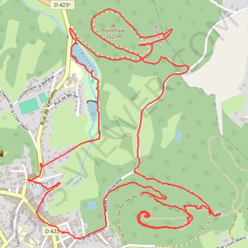 Itinéraire Bruyères, l'Avison, Pointhaie, distance, dénivelé, altitude, carte, profil, trace GPS