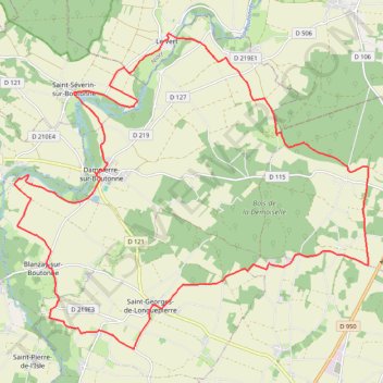Itinéraire circuit (2), distance, dénivelé, altitude, carte, profil, trace GPS