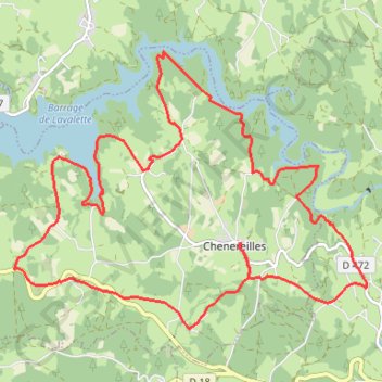 Itinéraire Le Velay des 3 Rivières - La Borie - Chenereilles, distance, dénivelé, altitude, carte, profil, trace GPS