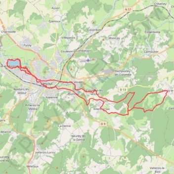 Itinéraire EAU PIERRE05:23:24 AM, distance, dénivelé, altitude, carte, profil, trace GPS