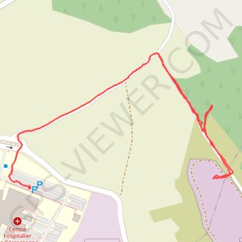 Itinéraire CHU Carca, distance, dénivelé, altitude, carte, profil, trace GPS