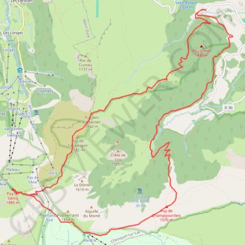 Itinéraire Tour de la vallée de chaudefour et puy de Sancy, distance, dénivelé, altitude, carte, profil, trace GPS