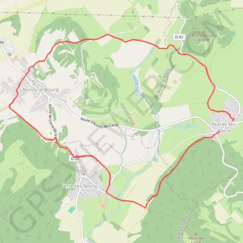 Itinéraire Rando atour d'Autrey les Cerre -Haute-Saone, distance, dénivelé, altitude, carte, profil, trace GPS