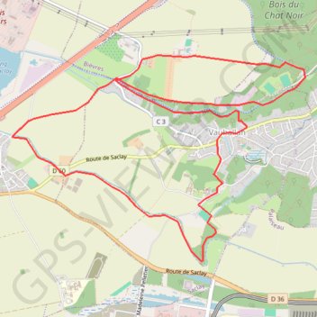 Itinéraire Vauhallan, distance, dénivelé, altitude, carte, profil, trace GPS