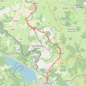 Itinéraire Étape 11 du GR 70, distance, dénivelé, altitude, carte, profil, trace GPS