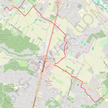 Itinéraire MapMyRoute, distance, dénivelé, altitude, carte, profil, trace GPS