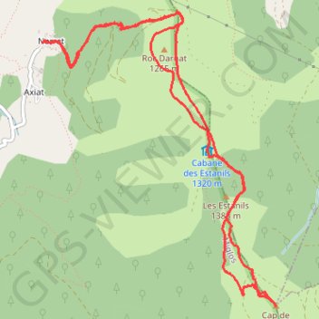 Itinéraire Cap de la Lesse de Bialac, distance, dénivelé, altitude, carte, profil, trace GPS