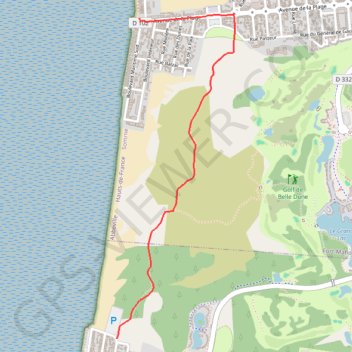 Itinéraire La dune du Royon, distance, dénivelé, altitude, carte, profil, trace GPS