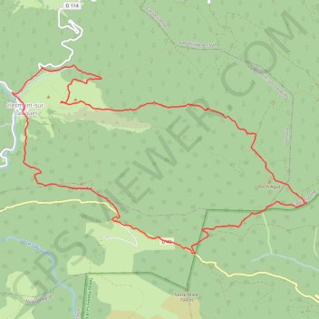 Itinéraire 11-262, distance, dénivelé, altitude, carte, profil, trace GPS
