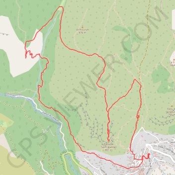 Itinéraire 2024 03 08 - baou St Jeannet Castelet, distance, dénivelé, altitude, carte, profil, trace GPS