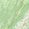 Itinéraire GTJ - Etape17, distance, dénivelé, altitude, carte, profil, trace GPS