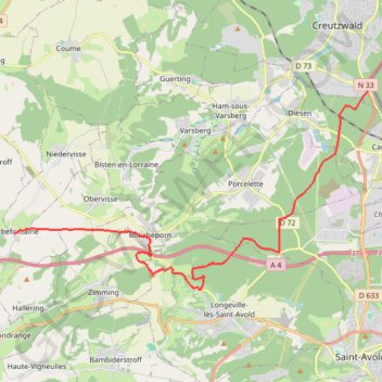 Itinéraire Le sentier des Huguenots, sur les pas des Protestants, distance, dénivelé, altitude, carte, profil, trace GPS