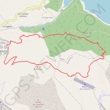 Itinéraire Vanoise - La Croix de Combefolle, distance, dénivelé, altitude, carte, profil, trace GPS