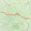 Itinéraire GR4 De Châtelus-le-Marcheix (Creuse) à Condat-en-Combraille (Puy-de-Dôme), distance, dénivelé, altitude, carte, profil, trace GPS