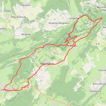Itinéraire Levier VTT 9 sept. 2021 à 12:49, distance, dénivelé, altitude, carte, profil, trace GPS
