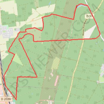Itinéraire Saran - PR Chopin, distance, dénivelé, altitude, carte, profil, trace GPS