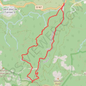 Itinéraire Rando Col des 3 termes, en boucle depuis le pont Saint-Jean, distance, dénivelé, altitude, carte, profil, trace GPS