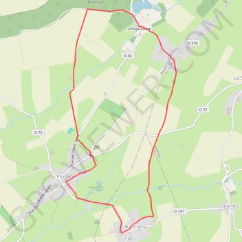 Itinéraire La Nigaudière, distance, dénivelé, altitude, carte, profil, trace GPS