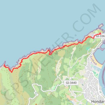 Itinéraire Faro de Higer - Punta Biosnar en AR par le GR® 121, distance, dénivelé, altitude, carte, profil, trace GPS
