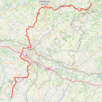 Itinéraire GR652 De Tournon-d'Agenais (Lot-et-Garonne) à La Romieu (Gers), distance, dénivelé, altitude, carte, profil, trace GPS