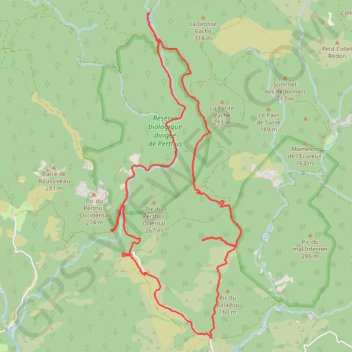 Itinéraire 2024 06 07 - nenuphars esterel sams, distance, dénivelé, altitude, carte, profil, trace GPS