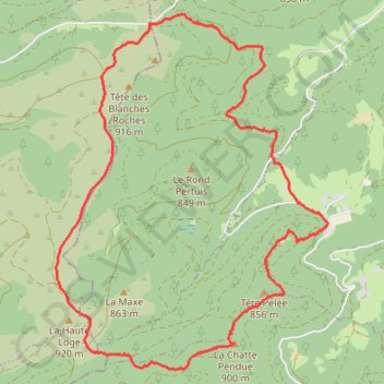 Itinéraire Grand fontaine, les hautes chaumes, distance, dénivelé, altitude, carte, profil, trace GPS