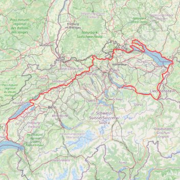 Itinéraire Nouveau tracé de points 1, distance, dénivelé, altitude, carte, profil, trace GPS