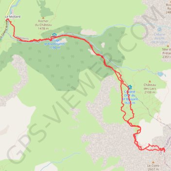 Itinéraire Le Coiro, distance, dénivelé, altitude, carte, profil, trace GPS