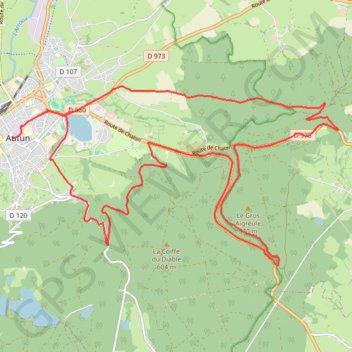 Itinéraire Du Nouvel An - Autun, distance, dénivelé, altitude, carte, profil, trace GPS