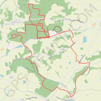 Itinéraire Rando'night - Galembrun, distance, dénivelé, altitude, carte, profil, trace GPS