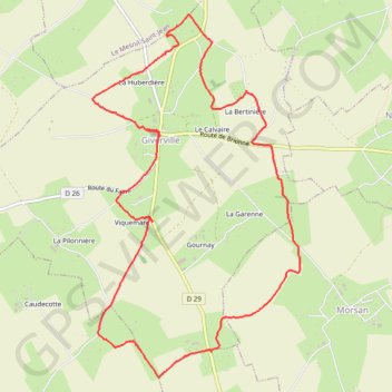Itinéraire Chemin des lavoirs, distance, dénivelé, altitude, carte, profil, trace GPS