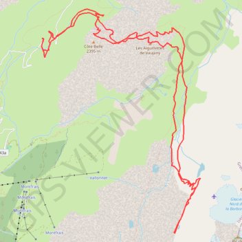 Itinéraire Glacier Sud de la Barbarate (Grandes Rousses), distance, dénivelé, altitude, carte, profil, trace GPS
