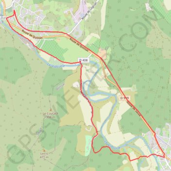 Itinéraire Sauve - Quissac - Sauve, distance, dénivelé, altitude, carte, profil, trace GPS
