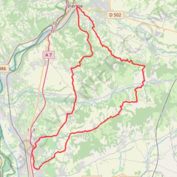 Itinéraire Aux abords du Rhône entre vergers et patrimoine, distance, dénivelé, altitude, carte, profil, trace GPS