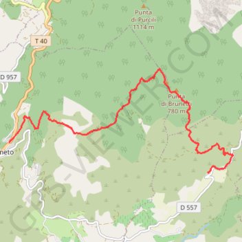 Itinéraire Corse du sud, Olmeto Burgo, distance, dénivelé, altitude, carte, profil, trace GPS
