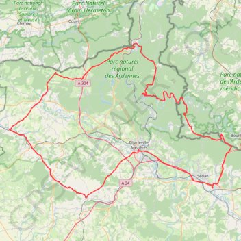 Itinéraire Track rt-n21-les-ardennes-le-vert-et-beau-pays, distance, dénivelé, altitude, carte, profil, trace GPS