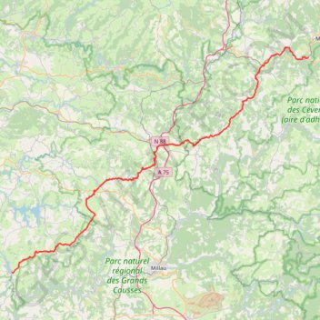 Itinéraire 3 Balsièges-Villefranche de Panat-18793999, distance, dénivelé, altitude, carte, profil, trace GPS