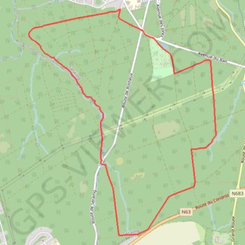 Itinéraire Losange rouge - Trou d'Ausny, distance, dénivelé, altitude, carte, profil, trace GPS