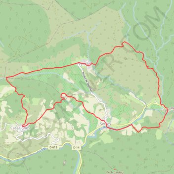 Itinéraire Sentier des Terres Rouges, distance, dénivelé, altitude, carte, profil, trace GPS