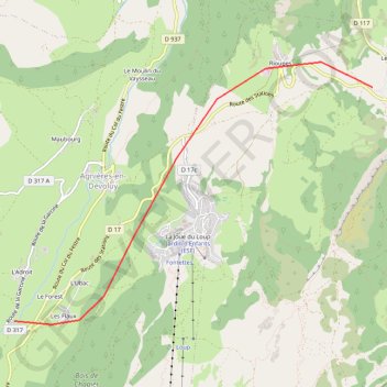 Itinéraire Gap Grenoble, distance, dénivelé, altitude, carte, profil, trace GPS