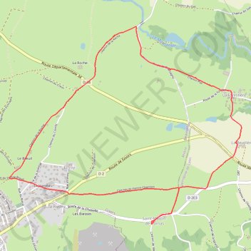 Itinéraire Saint Martin de Cornas (69), distance, dénivelé, altitude, carte, profil, trace GPS