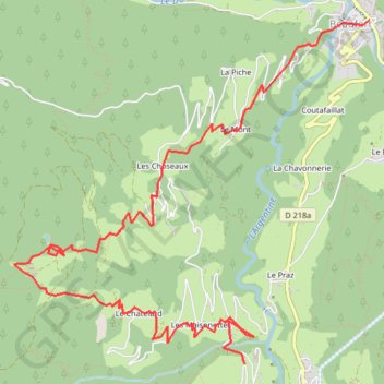 Itinéraire Lac du Cloud, distance, dénivelé, altitude, carte, profil, trace GPS