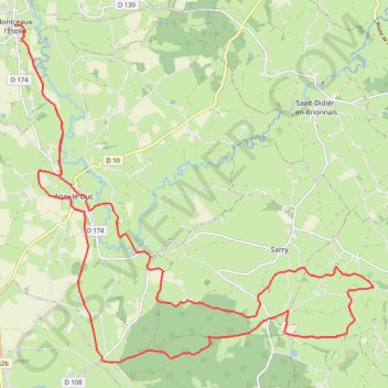 Itinéraire trail montceaux l'étoile, distance, dénivelé, altitude, carte, profil, trace GPS