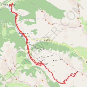 Itinéraire Au dessus de Saint Véran Col de Longet, distance, dénivelé, altitude, carte, profil, trace GPS