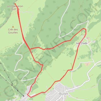 Itinéraire Boucle du Chasseron, distance, dénivelé, altitude, carte, profil, trace GPS