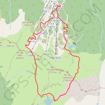 Itinéraire Col et étang d'Appy par les Monts d'Olmes, distance, dénivelé, altitude, carte, profil, trace GPS