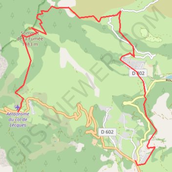 Itinéraire Le sommet de la fumée, distance, dénivelé, altitude, carte, profil, trace GPS