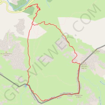Itinéraire Pic de Peyrelue - Artouste, distance, dénivelé, altitude, carte, profil, trace GPS
