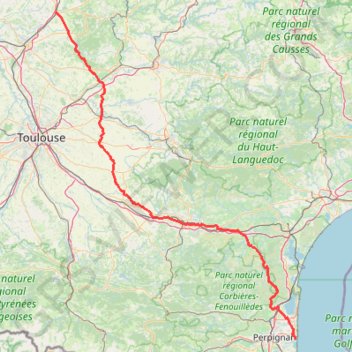 Itinéraire caussade - canet-16350778, distance, dénivelé, altitude, carte, profil, trace GPS